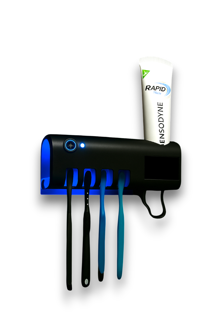 Smart UV Toothbrush Holder & Automatic Toothpaste Dispenser