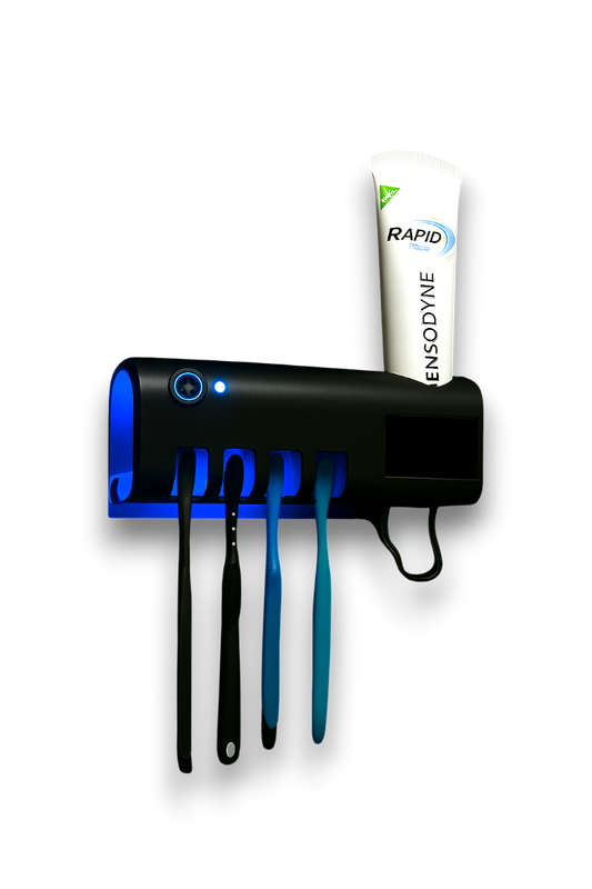 Smart UV Toothbrush Holder & Automatic Toothpaste Dispenser
