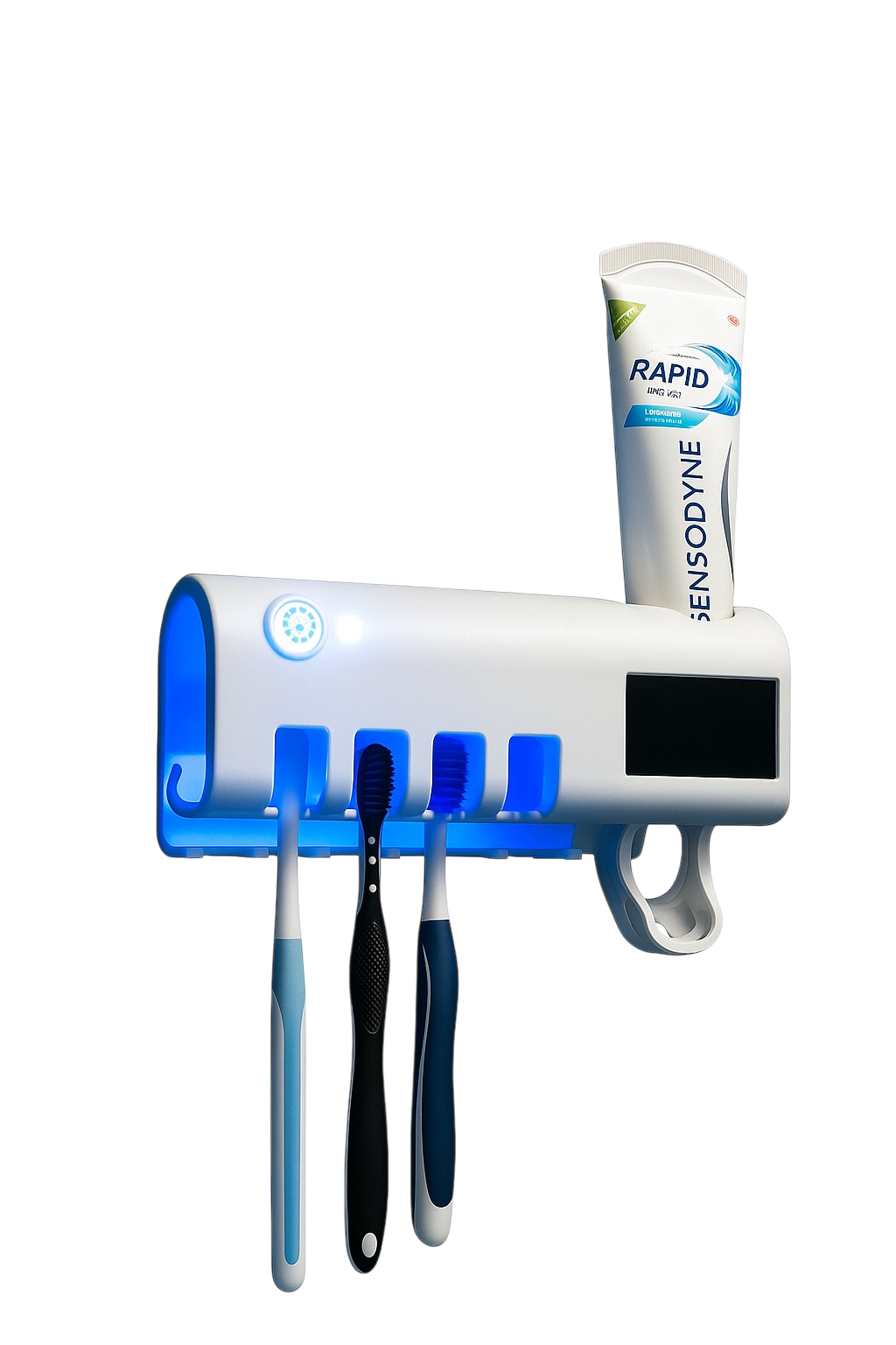 Smart UV Toothbrush Holder & Automatic Toothpaste Dispenser